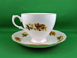 Tea Cup - Queen Anne - Pattern #8219 - Fine Bone China Tea Cup and Matching Saucer