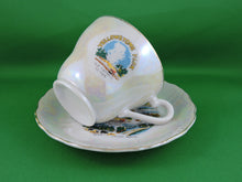 Charger l&#39;image dans la galerie, Tea Cup - Lusterware Yellowstone Park Souvenir - Fine Bone China Tea Cup and Matching Saucer
