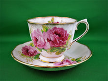 Charger l&#39;image dans la galerie, Tea Cup - Royal Albert - American Beauty - Fine Bone China Tea Cup and Matching Saucer
