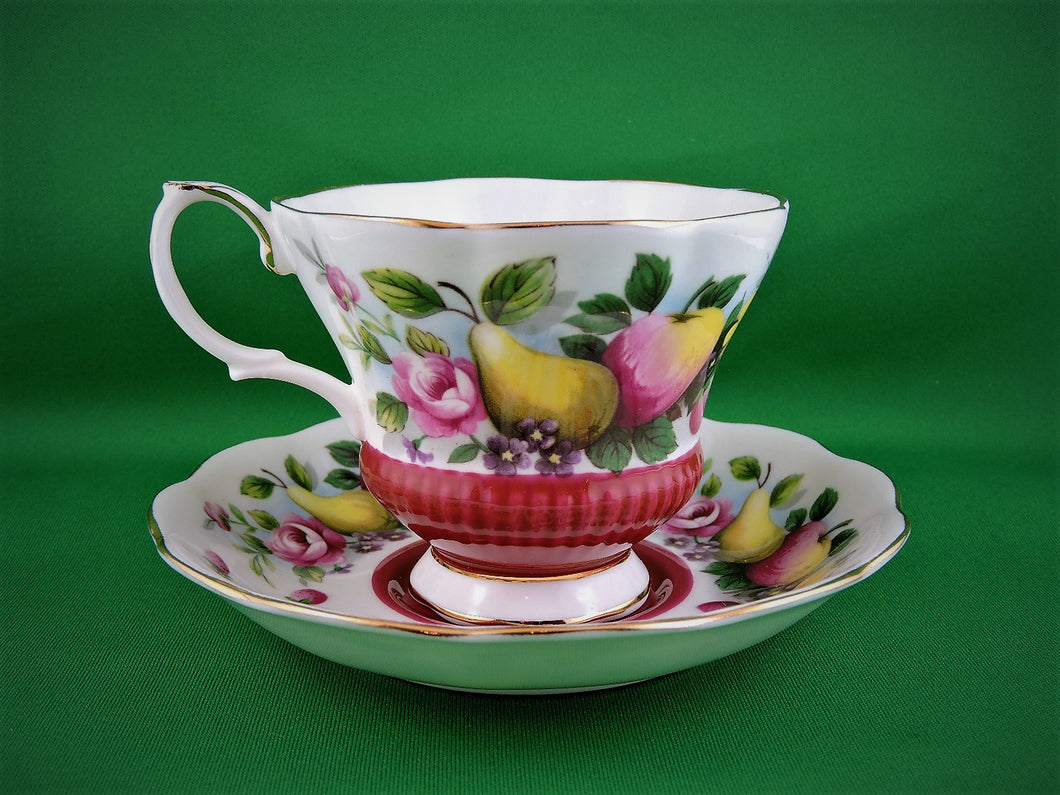 Tea Cup - Royal Albert - Country Fayre Series - Surrey - Fine Bone China Tea Cup and Matching Saucer