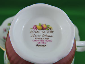 Tea Cup - Royal Albert - Country Fayre Series - Surrey - Fine Bone China Tea Cup and Matching Saucer