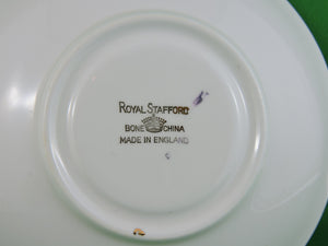 Tea Cup - Royal Stafford - #8177 - Fine Bone China Tea Cup and Matching Saucer