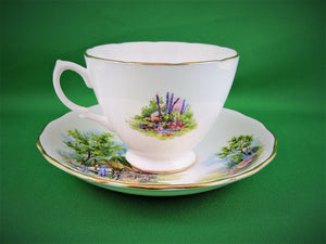 Tea Cup - Royal Vale - Pattern #7382 - Fine Bone China Tea Cup and Matching Saucer