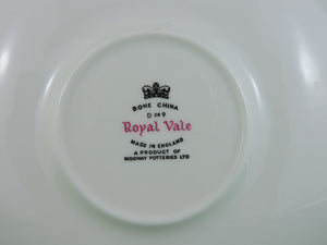 Tea Cup - Royal Vale - Pattern #7382 - Fine Bone China Tea Cup and Matching Saucer