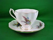 Charger l&#39;image dans la galerie, Tea Cup - Queen Anne - &quot;Glengarrys&quot; - Clan MacLean - Fine Bone China Tea Cup and Matching Saucer
