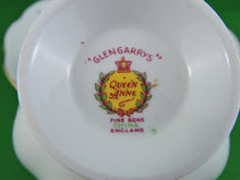 Charger l&#39;image dans la galerie, Tea Cup - Queen Anne - &quot;Glengarrys&quot; - Clan MacLean - Fine Bone China Tea Cup and Matching Saucer
