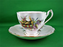 Charger l&#39;image dans la galerie, Tea Cup - Queen Anne - &quot;Glengarrys&quot; - Clan MacLean - Fine Bone China Tea Cup and Matching Saucer
