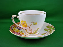 Charger l&#39;image dans la galerie, Tea Cup - Rosina - Pink, Yellow, Mauve Floral - China Tea Cup and Matching Saucer
