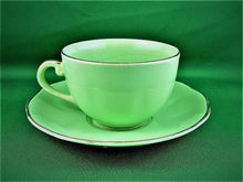 Charger l&#39;image dans la galerie, Tea Cup - Royal Leighton - Lime Green - Fine Bone China Tea Cup and Matching Saucer
