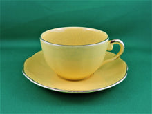 Load image into Gallery viewer, Tea Cup - Royal Leighton - Yellow - Fine Bone China Tea Cup and Matching Saucer

