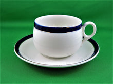 Charger l&#39;image dans la galerie, Tea Cup - Alfred Meakin Ltd. - Bleu de Roi - Fine Bone China Demitasse Tea Cup and Matching Saucer
