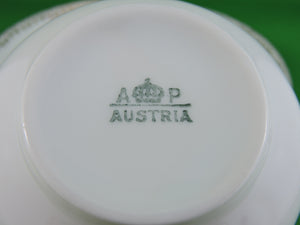 Tea Cup - A P Austria - Fine Bone China Dainty Tea Cup and Matching Sauce