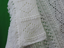 Load image into Gallery viewer, Quilts, Afghans, etc. - Beautiful Crocheted Afghan - White
