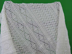 Quilts, Afghans, etc. - Beautiful Crocheted Afghan - White