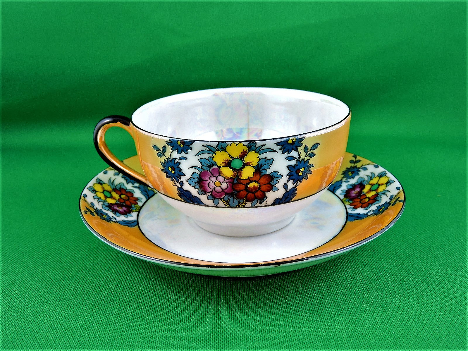 Armenian Ceramic Floral Coffee/Tea Set - Made in Israel