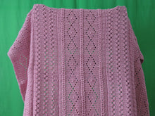 Load image into Gallery viewer, Quilts, Afghans, etc. - Beautiful Crocheted Afghan - Dusty Rose
