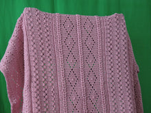 Load image into Gallery viewer, Quilts, Afghans, etc. - Beautiful Crocheted Afghan - Dusty Rose
