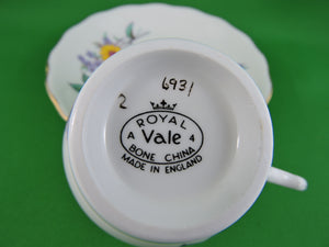 Tea Cup - Royal Vale - Pattern #6931 - Fine Bone China Tea Cup and Matching Saucer