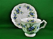 Charger l&#39;image dans la galerie, Tea Cup - Aynsley - Marine Rose 2872- Fine Bone China Tea Cup and Matching Saucer
