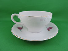 Charger l&#39;image dans la galerie, Tea Cup - Made in Japan - Delicate Pink Floral Design - Fine Bone China Tea Cup and Matching Saucer
