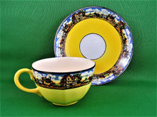 Load image into Gallery viewer, Tea Cup - Dicken Days - Stagecoach Pattern - Fine Bone China Tea Cup and Matching Saucer
