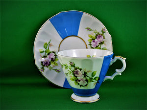 Tea Cup - Made in Japan M - 1048/322 - Fine Bone China Tea Cup and Matching Saucer