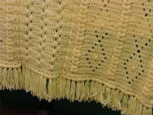 Load image into Gallery viewer, Quilts, Afghans, etc. - Beautiful Crocheted Afghan - Yellow
