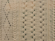 Load image into Gallery viewer, Quilts, Afghans, etc. - Beautiful Crocheted Afghan - Ecru/Ivory

