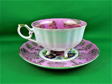 Charger l&#39;image dans la galerie, Tea Cup - Shafford Japan - 3 Footed  - Lusterware - China Tea Cup and Matching Saucer
