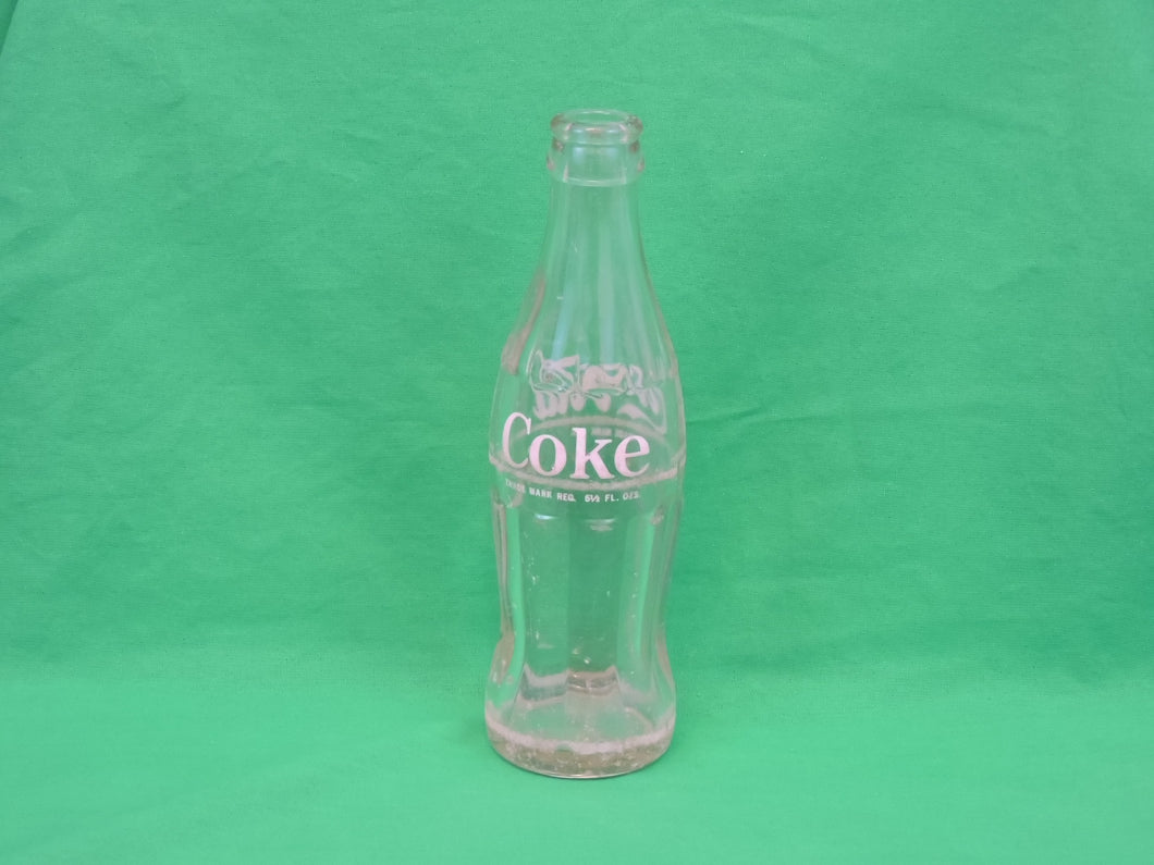Coca-Cola Memorabilia - Coca-Cola Clear Glass Bottle - 6 1/2 fl. ozs