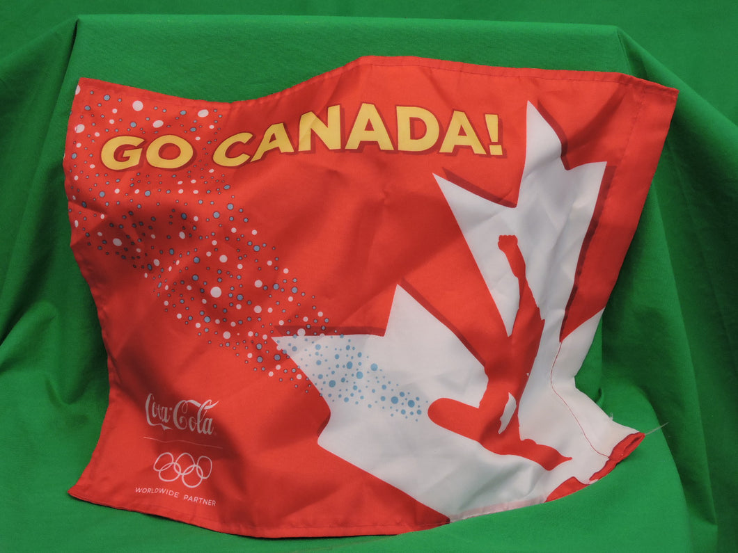 Coca-Cola Memorabilia - 2010 Coca-Cola Team Canada Flag - Snowboard