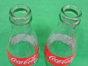 Coca-Cola Memorabilia - Coca-Cola Green Glass Bottles (2) - 237 ml