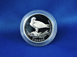 Currency - Silver Four 50 Cent Coin Set - 2000 - RCM - Canada's Birds of Prey