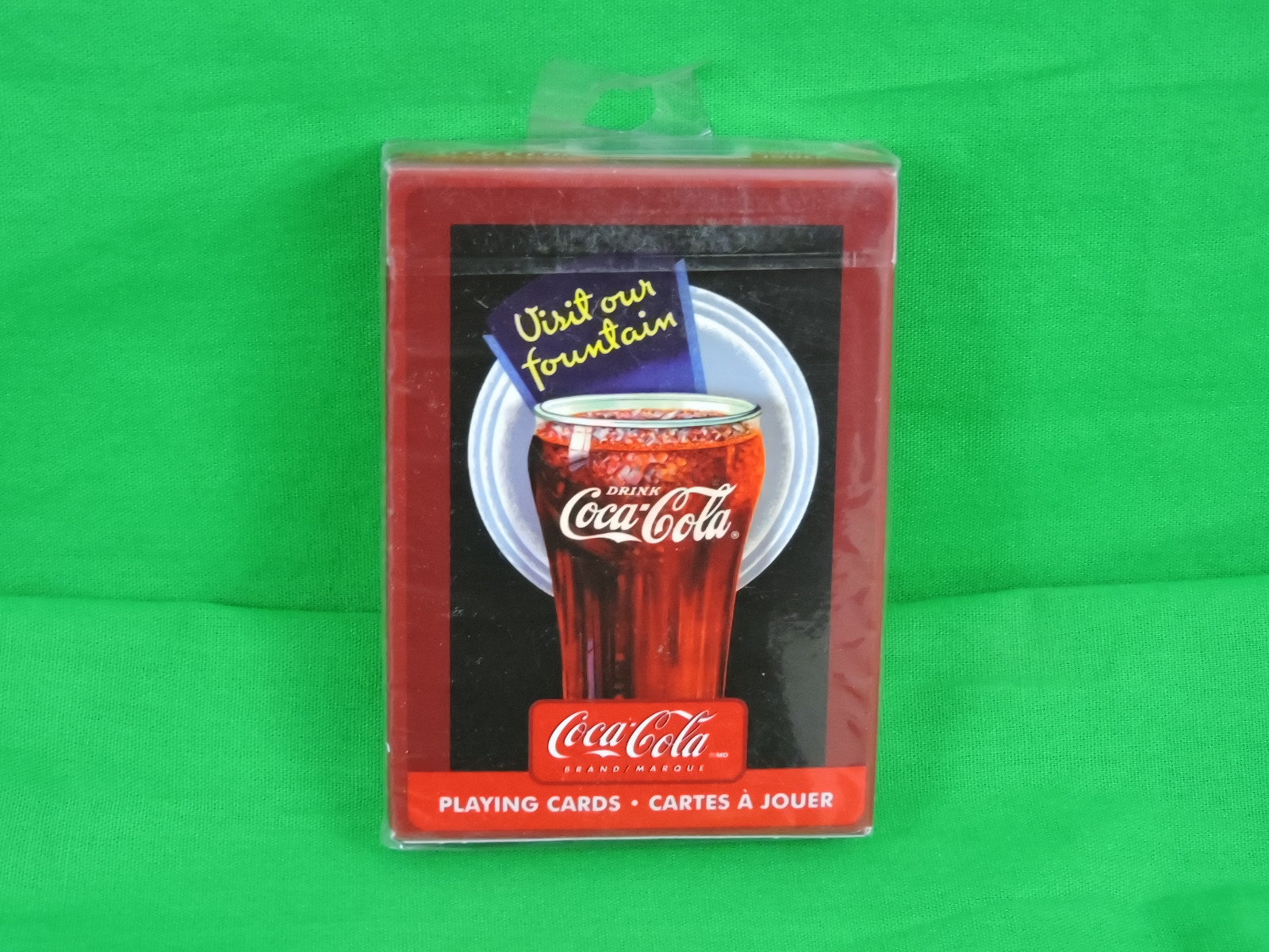 Coca-Cola Memorabilia - Coca-Cola Playing Cards - Factory Sealed - Visit Our Fountain Coca-Cola Memorabilia - Coca-Cola Playing Cards - Factory Sealed - Visit Our Fountain