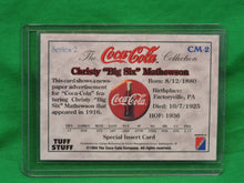 Charger l&#39;image dans la galerie, Coca-Cola Memorabilia - 1994 - Coca-Cola Collector Card - Christy &quot;Big Six&quot; Mathewson - CM-2
