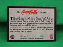 Charger l&#39;image dans la galerie, Coca-Cola Memorabilia - 1994 - Coca-Cola Collector Card - Series 3 - #280
