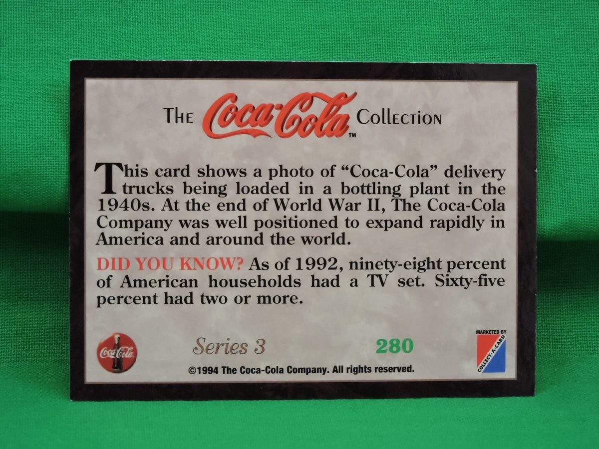 Coca-Cola Memorabilia - 1994 - Coca-Cola Collector Card - Series 3 ...