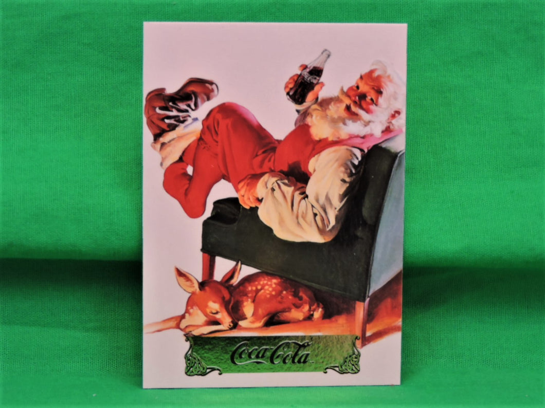 Coca-Cola Memorabilia - 1993 - Coca-Cola Collector Card - Foil - Santa 1958 - S-7