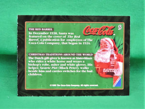 Coca-Cola Memorabilia - 1995 - Coca-Cola Collector Card - Super Premium Santa - #5