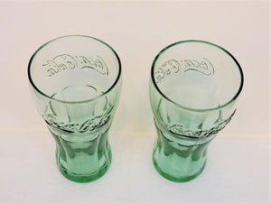 Coca-Cola Memorabilia - Coca-Cola Glasses - Green - Vintage