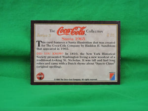 Coca-Cola Memorabilia - 1994 - Coca-Cola Collector Card - Santa 1965 - S25