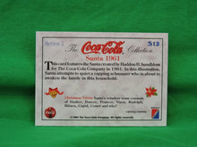 Charger l&#39;image dans la galerie, Coca-Cola Memorabilia - 1994 - Coca-Cola Collector Card - Foil - Santa 1961 - S12
