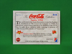 Coca-Cola Memorabilia - 1994 - Coca-Cola Collector Card - Foil - Santa 1952 - S16