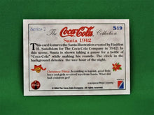 Charger l&#39;image dans la galerie, Coca-Cola Memorabilia - 1994 - Coca-Cola Collector Card - Foil - Santa 1942 - S19
