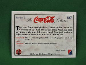 Coca-Cola Memorabilia - 1994 - Coca-Cola Collector Card - Series 2 - #127 and #128