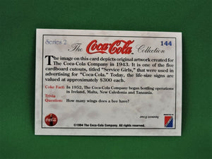 Coca-Cola Memorabilia - 1994 - Coca-Cola Collector Card - Series 2 - #143 and #144