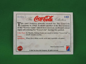 Coca-Cola Memorabilia - 1994 - Coca-Cola Collector Card - Series 2 - #143 and #144