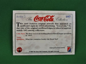 Coca-Cola Memorabilia - 1994 - Coca-Cola Collector Card - Series 2 - #106 and #107