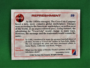 Coca-Cola Memorabilia - 1993 - Coca-Cola Collector Cards - #58, #59 and #53