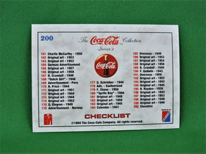 Coca-Cola Memorabilia - 1994 - Coca-Cola Collector Card - Series 2 - #200